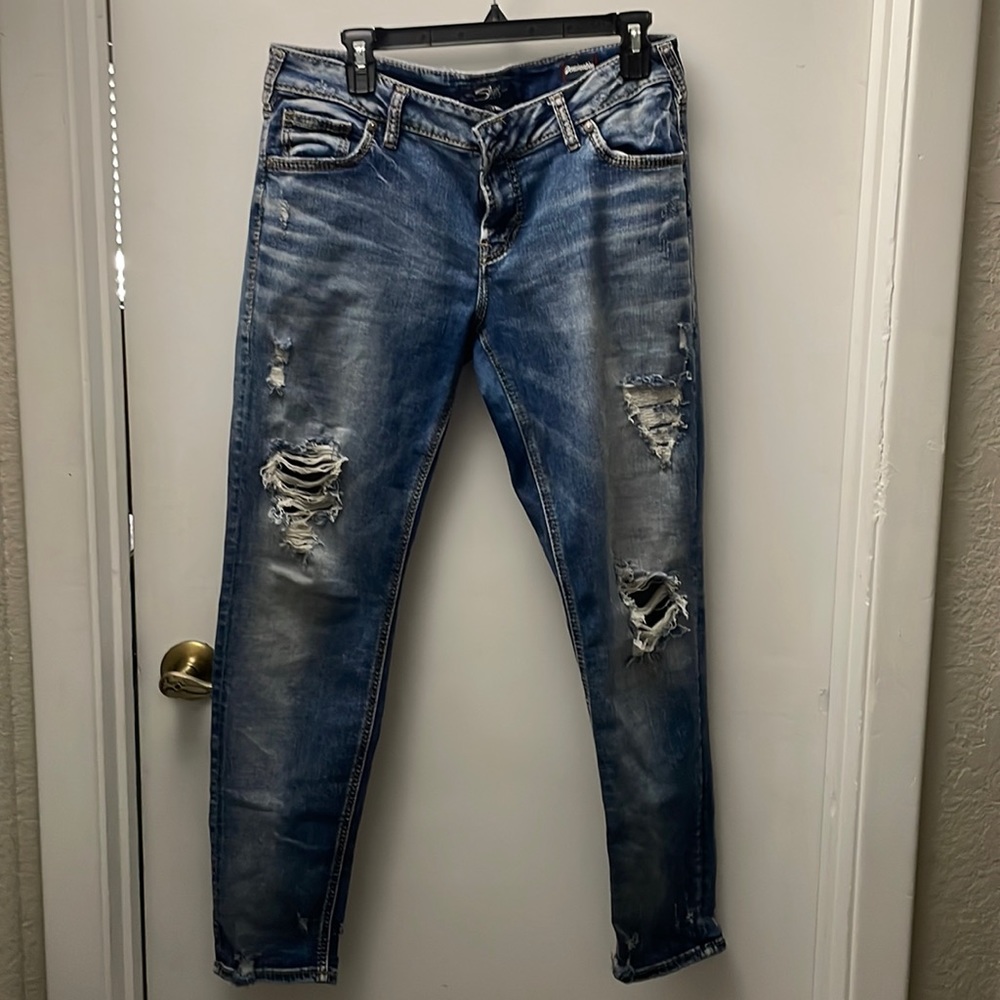 Silver girlfriend denimotion